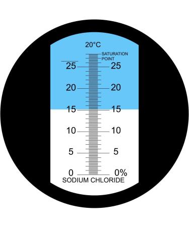 0-28% Salinity Refractometer ATC  Sodium Chloride (NaCl) Salt Level Meter Tester  Test Kit for Sea Water Brine Seawater Food Industry Pickle Soy Sauce  0.2% Accuracy - Buy Online on GoSupps.com