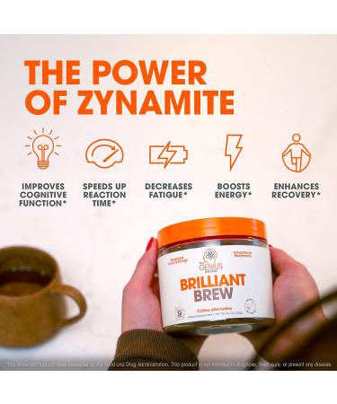 Genius Brilliant Brew: Nootropic Mushroom Coffee Alternative for Natural Energy - No Jitters, No Crash, Sugar-Free, Non-GMO - Buy Online on GoSupps.com