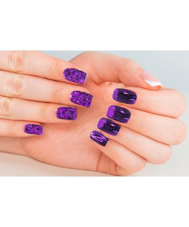Townley Girl 96 Pcs Stick on Nails Set | Glitter-Glamup & Metallic Press- On Nail Sets for Girls | Self-Adhesive Artificial Nails Pink - Buy Online on GoSupps.com