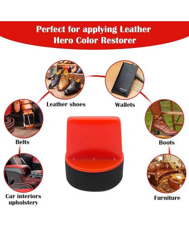 Leather Hero Pack of 4 Foam Dauber - Shoe Polish Applicator Brush Set - Buy Online on GoSupps.com