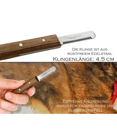 Premium Trimmeters Set for Dogs & Cats | 4-Part Comb & Stainless Steel Fur Knife for All Coat Types - Buy Online on GoSupps.com