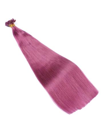 100% Real Hair Keratin Bonding U-Tip Extensions - Violet - 40cm - 25 Strands - High Quality by Novon - Perfect for International Shipping - Buy Online on GoSupps.com