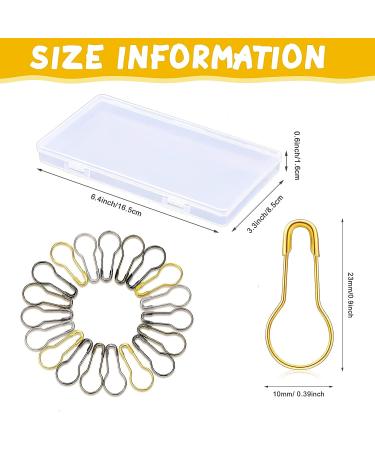 500 Metal Gourd Pin Safety Bulb Pins for Sewing Crafts - Silver, Black, Gold & Bronze - Buy Online on GoSupps.com