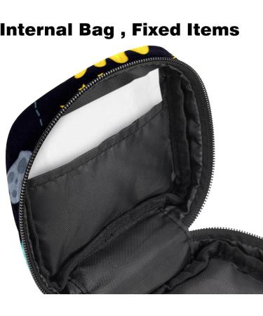 Space Stars Planets Galaxy Rockets Zipper Pocket for Menstrual Cups & Sanitary Napkins - Portable Storage Bag for Teenagers & Women - Buy Online on GoSupps.com