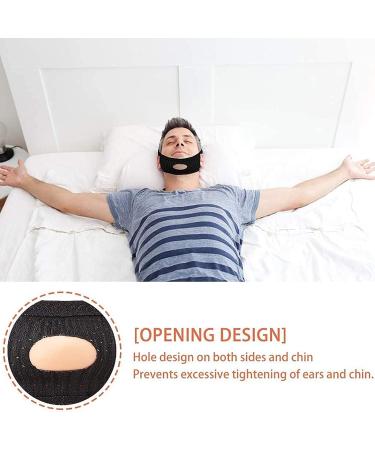 Qisong Anti Snore Chin Strap for CPAP Users - Stop Snoring Aids - Black - Buy Online on GoSupps.com