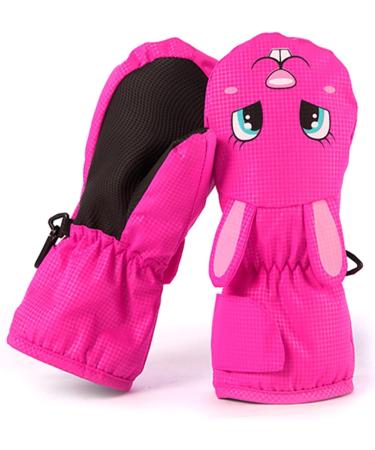 Buy Winter Gloves for Kids - Waterproof & Warm Ski Gloves for 1-9 Years - Pink Rabbit Faustlings Fleece Snow Gloves - Buy Online on GoSupps.com