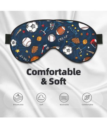 Unisex Sports Baseball Game Eye Mask - Soft Adjustable Sleep Mask for Ultimate Comfort - Buy Online on GoSupps.com