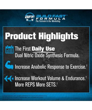VASOBLITZ Nitric Oxide Pre-Workout by BFF Build Fast Formula | Muscle Pumps with NO3-T Arginine Nitrate & L-Citrulline | Caffeine Free | Fruit Punch 30 Servings - Buy Online on GoSupps.com