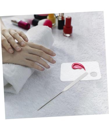 Buy Hemoton Palette Stick Makeup Set - Foundation & Skincare Spatula | Korean Cosmetics Mixing Palette & Mini Stainless Steel Spatula - 17.5X15CM - Buy Online on GoSupps.com