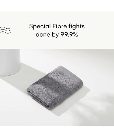 Silvon Luxury Antimicrobial Towel Set - Ultra Absorbent Supima Cotton Gray Face Hand & Bath Towels - Buy Online on GoSupps.com