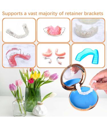 Didatool Golden Braces Organization Kit - Galvanized Dentures with Mirrors Mouth Protection & Orthodontic Hygiene Solution - Buy Online on GoSupps.com