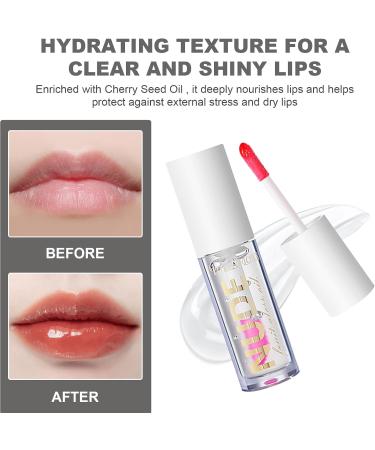 LOPHE Plumping Lip Oil Makeup Lip Gloss Fruit-Flavored Lip Care Oil Long Moisturizing Lip Gloss Tinted Lip Oil Non-Sticky FInish High-Shine Hydrating Light Clear Liquid Lipsticks (Coconut -White) - Buy Online on GoSupps.com