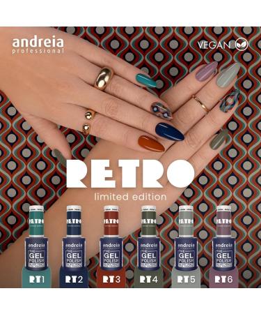 Andreia Professional The Gel Polish Solventfree Gel RETRO Limited Collection Color RT5 Subtle Light Grayish Green RT5 Subtle Light Grayish Green - Buy Online on GoSupps.com