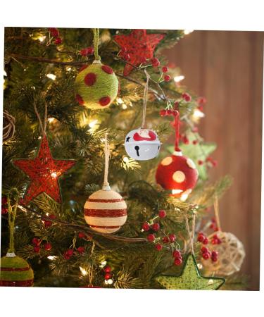 Yardenfun 1pc Christmas Tree Bells Christmas Tree Decorations Grazing Bells Bell Hanging Decor Accessories White 6X6CM - Buy Online on GoSupps.com