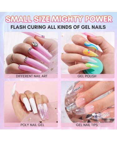 Makartt Mini Rechargeable UV LED Nail Lamp | Portable Nail Dryer for Gel Polish | 2 Timers | White - Buy Online on GoSupps.com