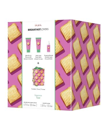 Pupa Milano Breakfast Lovers Set Toast 4 Pc - Moisturizing Body Lotion - Hydrating Body Wash - Body Mist - For Soft Skin - Skin Care Gift Set - Buy Online on GoSupps.com