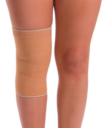 BraceAbility X-Large Elastic Cotton Knee Sleeve for Lightweight Pain Relief | Comfortable Compression Bandage for Support - Buy Online on GoSupps.com