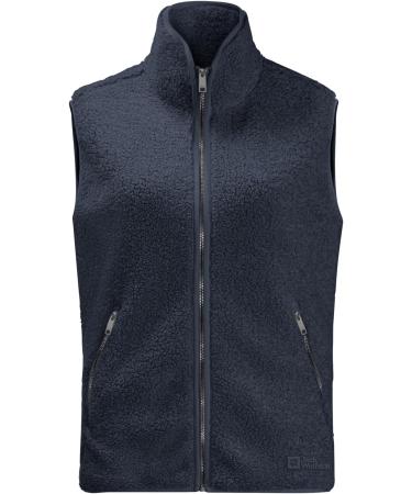 Jack Wolfskin Women's High Curl Vest Fleece Jacket - XS Night Blue | International Shipping Available - Buy Online on GoSupps.com