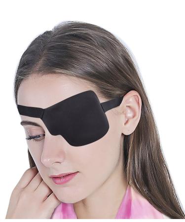 2 Pack Three-Dimensional Adjustable Eye Patch for Adults - Comfortable Left & Right Eye Masks - Buy Online on GoSupps.com