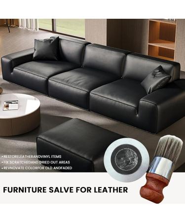 Wise Owl Furniture Salve for Leather Furniture Leather Salve with Boar Bristle Brush Furniture Salve to Restore & Renew Protective Leather Repair Kit for Leather Wood Prevent Dryness and Cracking 1set - Buy Online on GoSupps.com