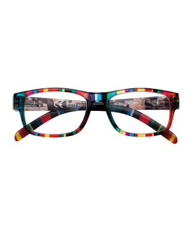 Zippo reading glasses with soft lines ideal for men and women Colorful 2.0 x