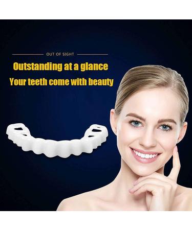 Giural Cosmetic Veneers - 2 Pairs of Instant Teeth Prostheses for Upper & Lower - Comfortable Snap-On Solutions for Bad Teeth - Buy Online on GoSupps.com