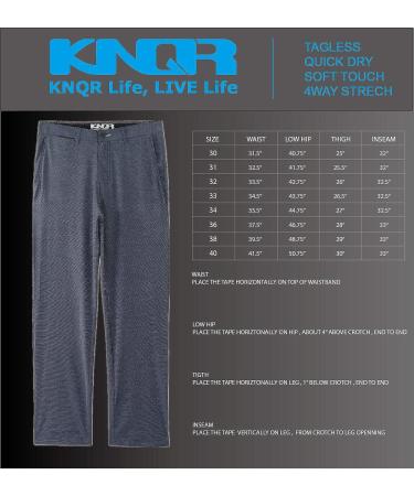 KNQR Men's Quick Dry 4-Way Stretch Outdoor Sport Pants - 30 Heather Blue - Buy Online on GoSupps.com