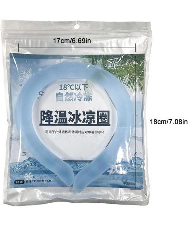 Cooling Device for Neck Reusable Ice Gel Collar Tube for Heat Reduction | Outdoor Summer Essentials Wearable Cooling Wraps for Offices Concerts Home Gym Sea Salt Blue Below 18 Degrees - Buy Online on GoSupps.com