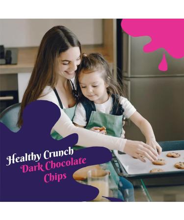 Healthy Crunch 70% Dark Chocolate Chips - 6 Units x 283 Grams - Dairy Free Chocolate Chips - Vegan Chocolate - High Protein Snacks - Nut Free - Organic Snacks - Healthy Snacks for Adults Dark Chocolate 70% - Buy Online on GoSupps.com