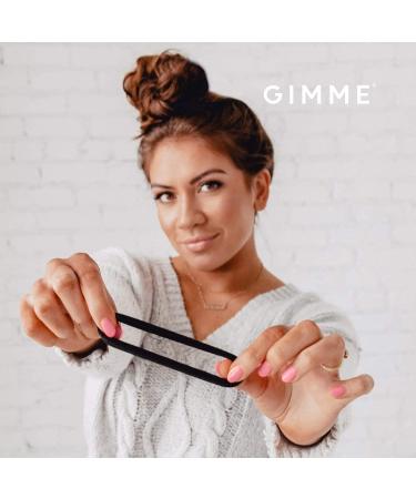 GIMME Bands Fitting Kit - Gentle Microfiber Hair Ties for Every Hair Type - Five Sizing Options for Perfect Fit - Black - Buy Online on GoSupps.com