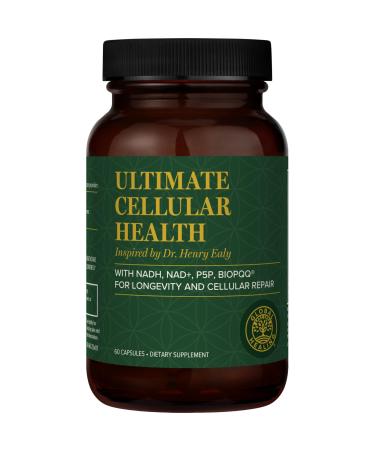Global Healing Center - Ultimate Cellular Health - NAD Supplement for Women & Men Cellular Repair Includes Resveratrol for Anti-Aging Supports NAD Plus Alternative to Nicotinamide Riboside