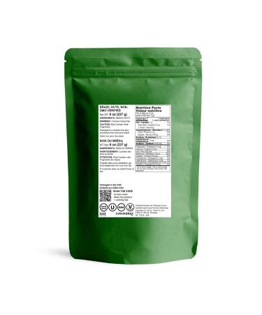 Raw Brazil Nuts 8 oz - Non-GMO, Unsalted, Kosher, Vegan - Keto & Paleo Friendly Trail Mix Snack with Selenium - Buy Online on GoSupps.com