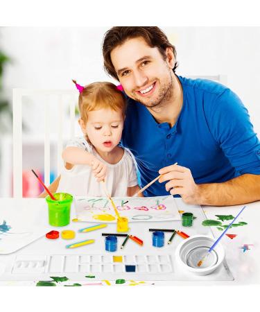 Phhasxyle Silicone Painting Mat - 20x16 inch White Craft Mat for Kids & Adults - Non-Stick Silicone Sheet for Art & Handmade Projects - Includes Cleaning Cup - Buy Online on GoSupps.com