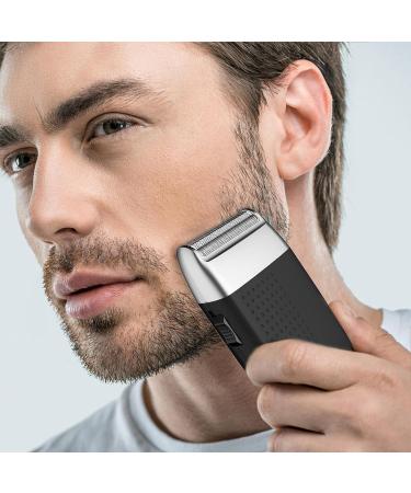Beard Shaver Trimmer - Reciprocating Portable Foil | Lightweight Shaver Beard Grooming Tool with USB Port for Travel Offices Outings Schools Aviere Black - Buy Online on GoSupps.com
