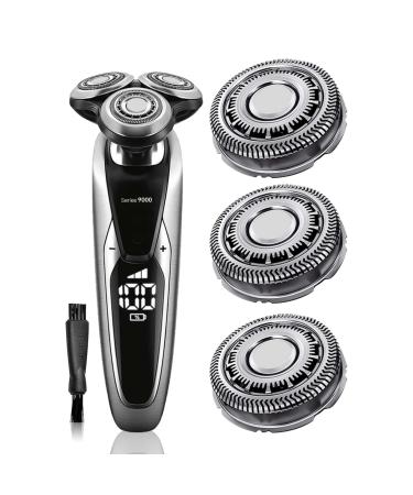 SH90 Replacement Heads Compatible with Philips Norelco Series 9000(S9xxx) 8000(S8xxx) Electric Razor Shaver SH90/62 Replacement Double Blades for Philips Shaver 9000 s9000