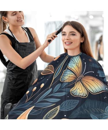 Kigai Butterfly Leaf Barber Cape - Professional Waterproof Hair Cutting Cape for Men & Women with Adjustable Snap Closure | Salon Essential - Buy Online on GoSupps.com