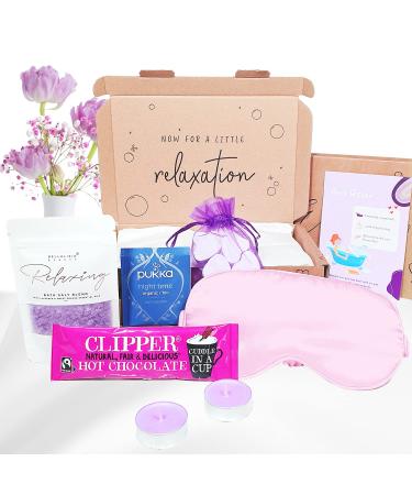 Bellalisia Relaxation Gifts For Women De Stress Self Care Pamper Hamper Kit Hug In A Box Bath Presents Relaxing Mums Gift Set Brilliant Christmas Gifts or Birthdays Gifts For Her To Relax and Enjoy