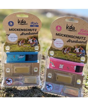 KDA Mosquito Repellent Bracelets for Children - Safe Unicorn & Shark Designs - Nylon Protection Against Mosquitoes - Buy Online on GoSupps.com