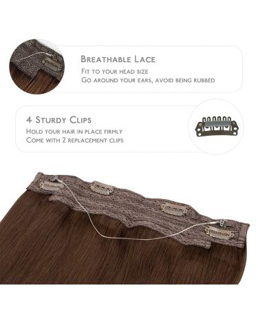 18 WENNALIFE Chocolate Brown Wire Hair Extensions - 95g Remy Human Hair #4 - Buy Online on GoSupps.com