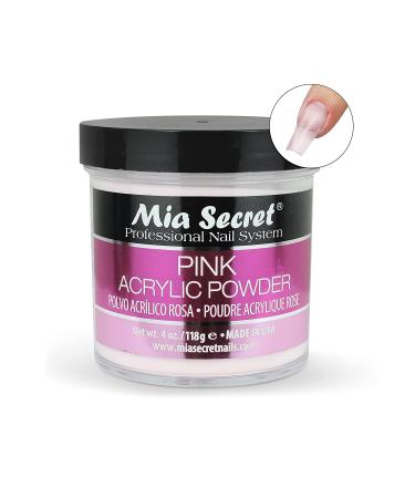 Mia Secret Pink Acrylic Powder 4 oz. - Professional-Grade Nail Enhancement Powder - Buy Online on GoSupps.com
