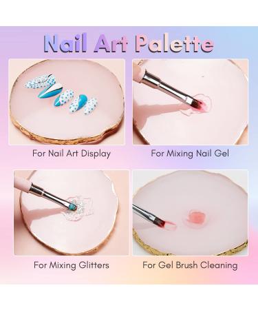 Makartt 6Pcs Nail Art Brushes Kit - Liner, Flat, Round & Angled Gel Nail Brushes, Dotting Tools, Rhinestones Picker - Perfect for Nail Salon and DIY Home Manicures - Buy Online on GoSupps.com