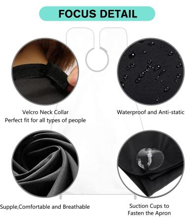 Beard Bib Apron for Men - Easy Shaving and Trimming with Non-Stick Beard Cape and Suction Cups - Grooming Cloth - Best Men's Gift - Buy Online on GoSupps.com