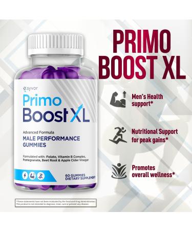 (3 Pack) Primo Boost XL Gummies Official Primo Boost XL Gummys with All Natural Ingredients Advanced PrimoBoost Health & Wellness Formula with Max Strength Active Lifestyle Vitamins (180 Gummies) - Buy Online on GoSupps.com
