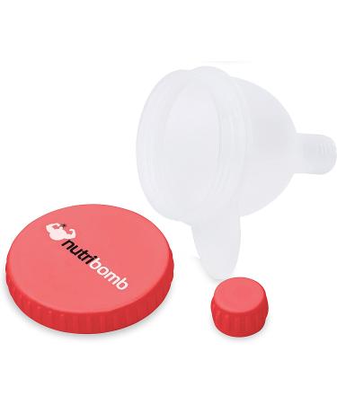 Nutribomb Medium Fill N Go - Protein Funnel - Supplement Funnel - Water Bottle Funnel - Travel Container for Gym Or Work (4) - Buy Online on GoSupps.com