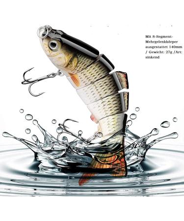 Premium Wobbler Set for Jerkbait Fishing | Trout & Pike Perch Bait with Hooks & Box (13.3cm) - International Shipping Available - Buy Online on GoSupps.com