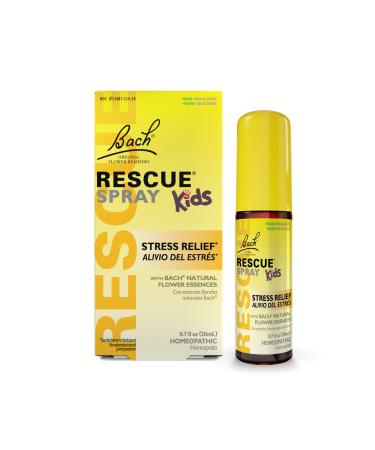 Bach RESCUE Kids Spray, Stress Relief for Children, Calming Aid, Homeopathic, Flower Essences, 20mL