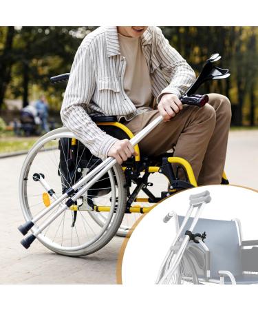 Tophoniex 4 Pack Walking Stick Holders Universal Crutches Stick Bracket Accessories Cane Holder for Drive Rollator Walker Wheelchair Black - Buy Online on GoSupps.com
