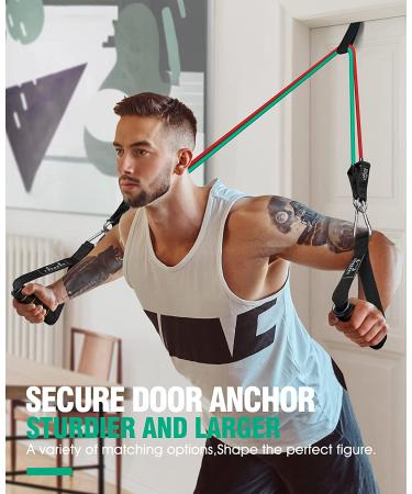Resistance Bands Set - Exercise Bands for Men and Women - 10-150LBS Strength - Home Fitness Equipment with Handles, Door Anchor, Ankle Straps - Physical Therapy & Strength Training - Buy Online on GoSupps.com