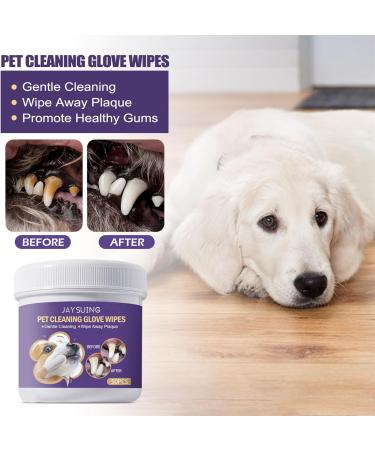 50 Pieces Dog Dental Care Finger Pads & Cleaning Wipes - Optimal Oral Hygiene for Pets - Buy Online on GoSupps.com