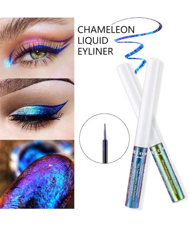 HERBENJOY Chameleon Metallic Liquid Eyeliner Set - Long-lasting Holographic Glitter Multichrome Makeup - Quick Drying & Smudge-proof - Buy Online on GoSupps.com